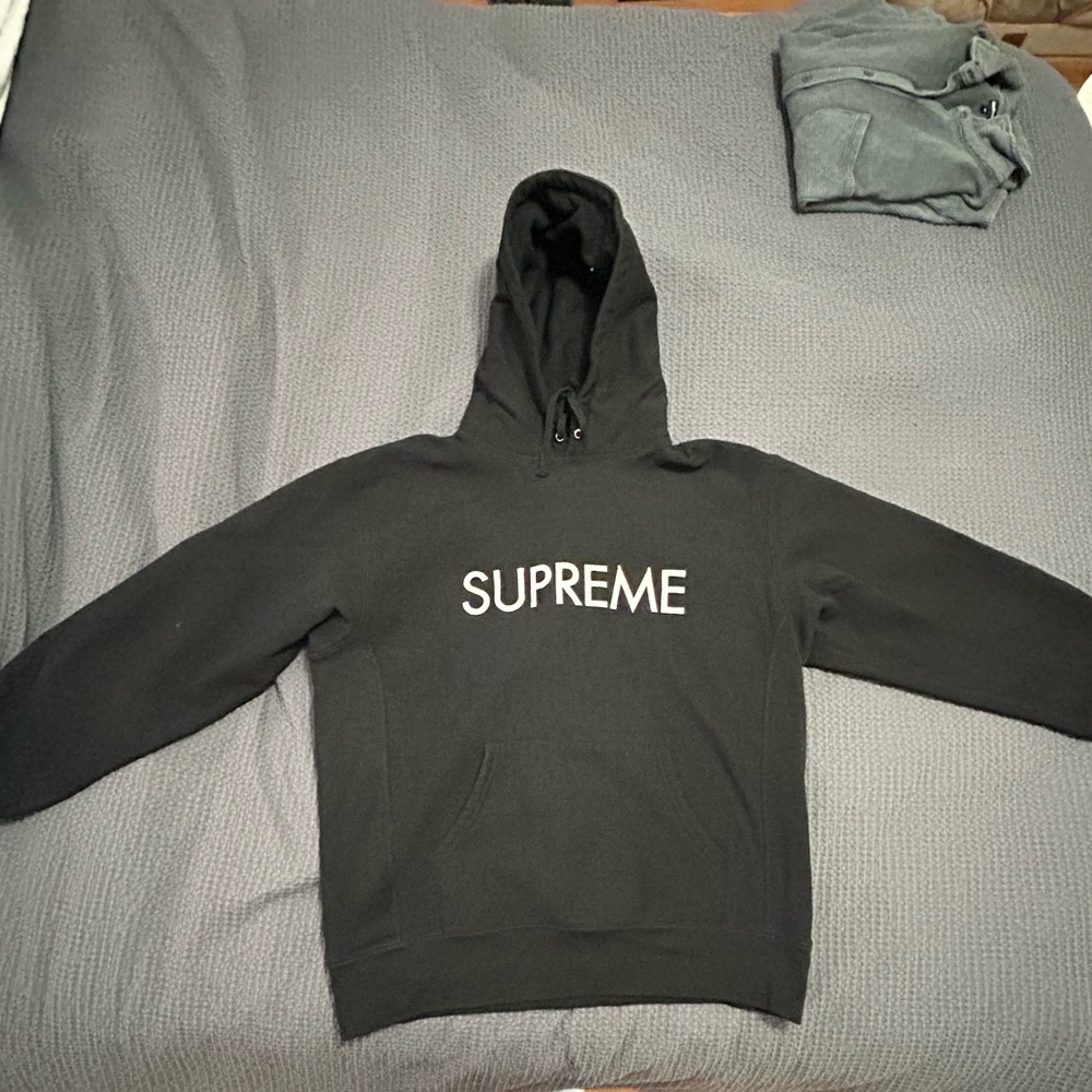 Supreme Capital Hooded Sweatshirt Size Large